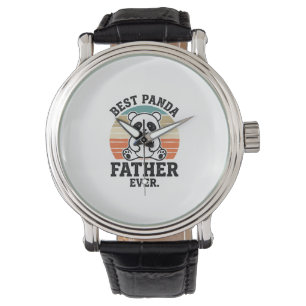 Best Panda Father Ever Vintage Panda Shirt Design_ Watch