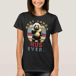 Best Panda Hus Ever Vintage Retro Sunset Kungfu Pa T-Shirt