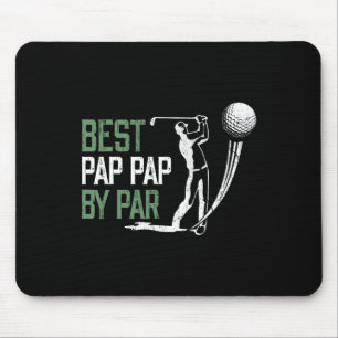 Best Pap Pap By Par Father's Day Gifts Golf Lover Mouse Pad