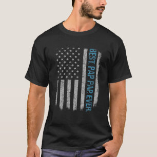 Best Pap Pap Ever Vintage American Flag For Father T-Shirt