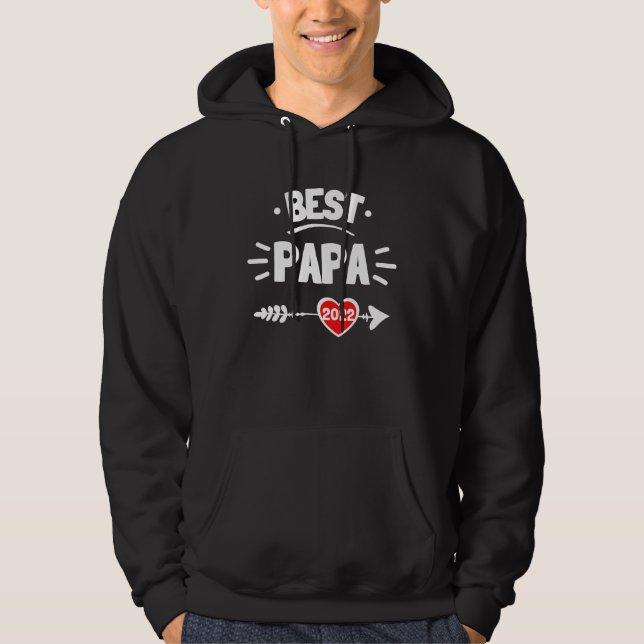 Best Papa 2022 Personalised Father's Day Christmas Hoodie (Front)
