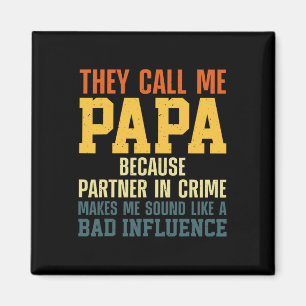 Best Papa Art For Grandpa From Grandkids Father's Magnet
