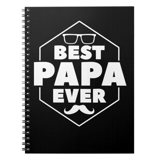 Best Papa Awesome Father Notebook (Front)