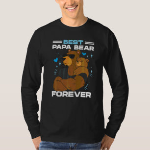 Best Papa Bear Forever With Hearts T-Shirt