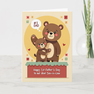 Best Papa Bear Hug Day Card