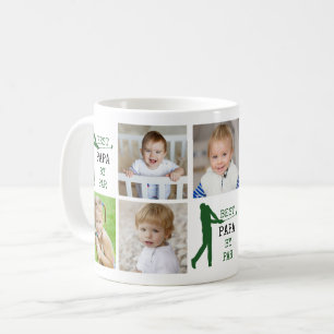 BEST PAPA BY PAR 7 Photo Collage Coffee Mug