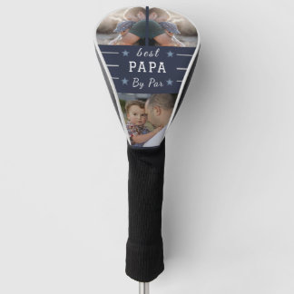 "Best Papa by Par – Custom 3-Photo Golf Head Cover