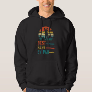 Best Papa By Par Father's Day  Golf  Dad Golfer Hoodie