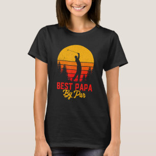 Best Papa By Par Father's Day Golf Dad Grandpa 5 T-Shirt