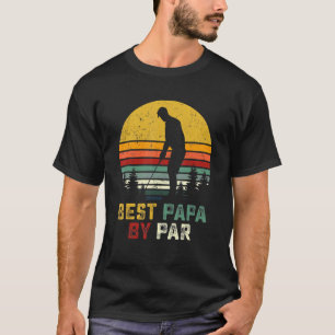 Best Papa By Par Father's Day Golf Gift Grandpa T-Shirt