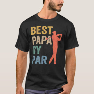 Best Papa By Par Father's Day Golf  Grandpa 5 T-Shirt