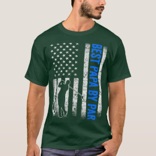 Best Papa By Par Golf Lover Golfer Golfing Father' T-Shirt