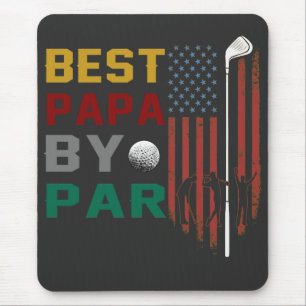 best papa by par golf T-Shirt Mouse Pad