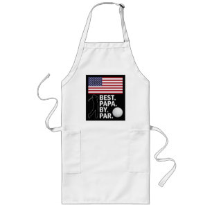 Best Papa By Par Golfing Papa Father's Day Golf Long Apron