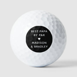 Best Papa By Par Personalised Name Golf Balls
