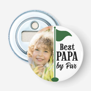Best Papa by Par Photo Golf Flag Bottle Opener