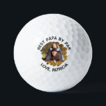 Best Papa by Par with Custom Photo Father's Day  Golf Balls<br><div class="desc">Celebrate your favourite golf-loving dad with a unique and heartfelt gift he’ll never forget! This custom golf ball features a personal photo and the playful phrase "Best Papa by Par", along with a loving signature from his little one. Perfect for Father's Day, birthdays, or just because — this personalised keepsake...</div>