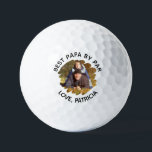 Best Papa by Par with Custom Photo Father's Day  Golf Balls<br><div class="desc">Celebrate your favourite golf-loving dad with a unique and heartfelt gift he’ll never forget! This custom golf ball features a personal photo and the playful phrase "Best Papa by Par", along with a loving signature from his little one. Perfect for Father's Day, birthdays, or just because — this personalised keepsake...</div>
