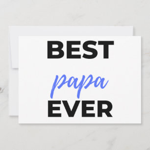 Best Papa Ever bl Holiday Card