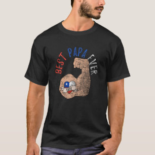 Best Papa Ever Chilean Dad Fathers Day Vintage T-Shirt