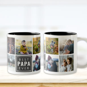 Best PAPA Ever Custom Photo Mug