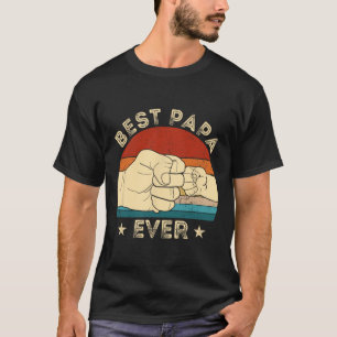 Best Papa Ever Fist Bump Funny Grandpa Father's Da T-Shirt