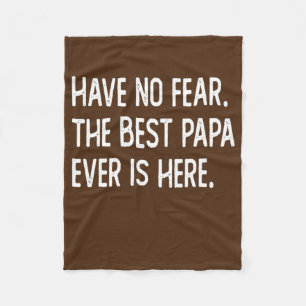Best papa ever fleece blanket