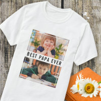 Best Papa Ever Grandchildren 2 Photo Collage