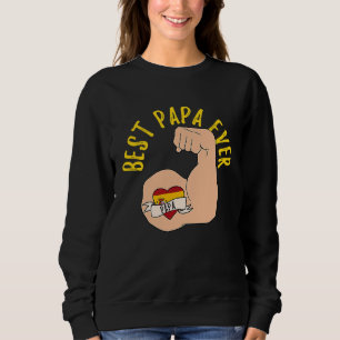 Best Papa Ever Spanish Dad Fathers Day Sweatshirt