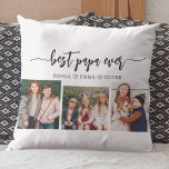 Best Papa Grandpa Grandchildren Photo Collage Cushion<br><div class="desc">Celebrate your Papa with the Best Papa Grandpa Grandchildren Photo Collage Throw Pillow. This personalised keepsake features a beautifully arranged collage of cherished photos, capturing special moments with his grandchildren. Crafted from high-quality materials, it adds a stylish and sentimental touch to any space, perfect for displaying on a bed or...</div>