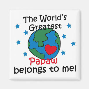 Best Papaw Belongs to me Magnet