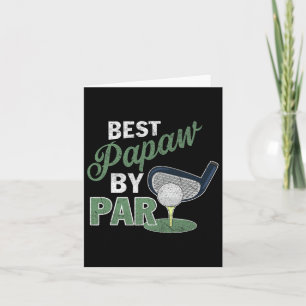 Best Papaw By Par Father's Day Golf Sports Card