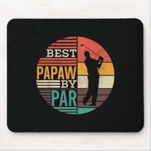 Best Papaw By Par Funny Golf Shirts For Grandpa Gr Mouse Pad
