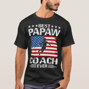 Best PAPAW Coach Ever Basketball Player Father's D T-Shirt