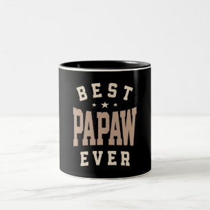 Best Papaw Ever - Dad Grandpa Two-Tone Coffee Mug
