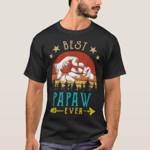 Best Papaw Ever Vintage Fist Bump Family Matching  T-Shirt