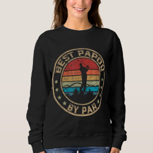 Best Papou By Par Father's Day Golf Golfing Sweatshirt