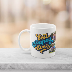 Best Papou Ever Grandpa Photo Coffee Mug