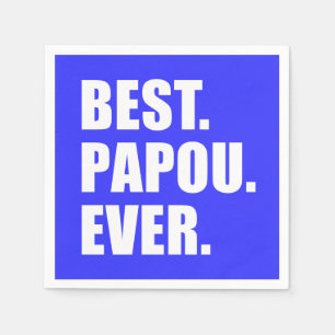 Best Papou Ever Greek Grandfather Party Napkin