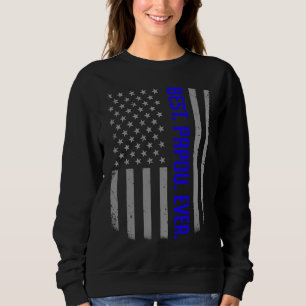 Best Papou Ever US American Flag   For Father's Da Sweatshirt