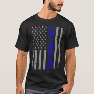 Best Papou Ever US American Flag For Father's Da T-Shirt