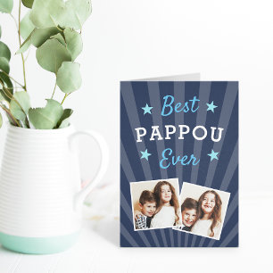 Best Pappou Ever Father's Day Photo Card