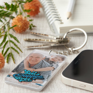 Best Pappou Ever Grandpa Photo Key Ring