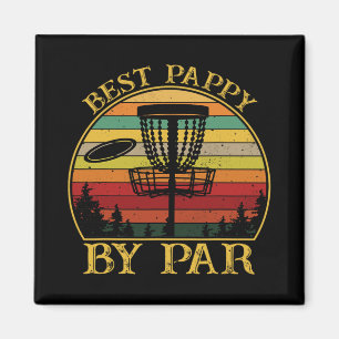Best Pappy By Par Funny Disc Golfing Grandpa  Magnet