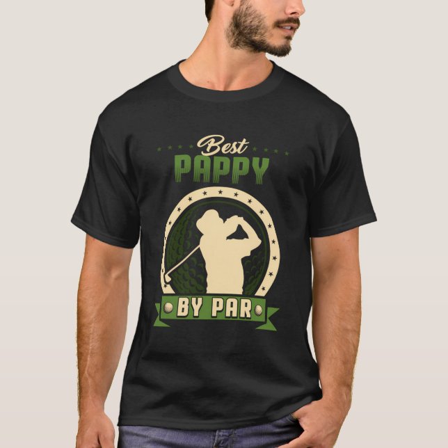 Best Pappy By Par Golf Funny Golfer Gift T-Shirt (Front)