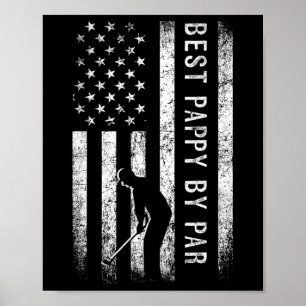 Best Pappy By Par Golfing Gifts Pappy Father's Day Poster