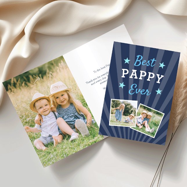 Best Pappy Ever | Father's Day Photo Card (Creator Uploaded)
