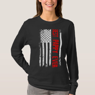 Best Pappy Ever Us American Flag For Father's Day T-Shirt