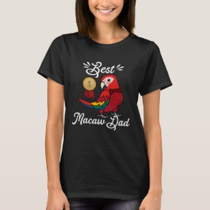 Best Parrot Dad I Scarlet Macaw T-Shirt