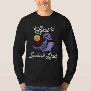 Best Parrot Dad I Violet Indian Ringneck T-Shirt